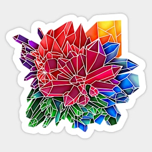 Colorful Crystals Sticker